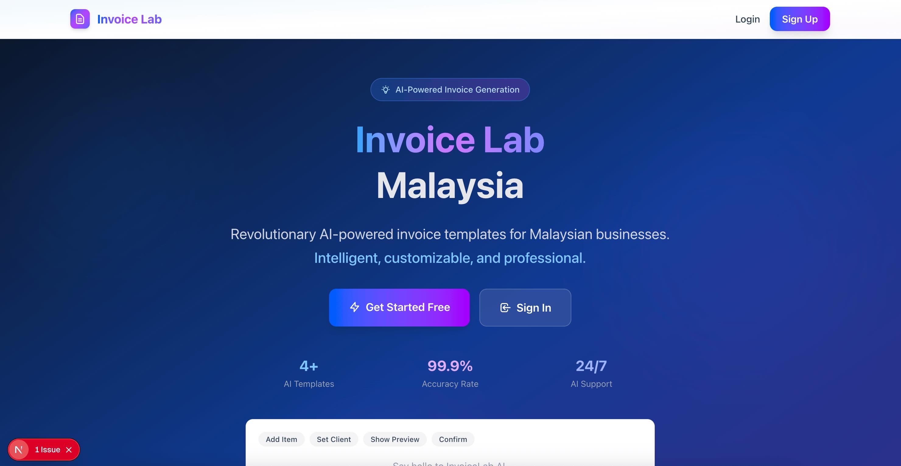 Invoice.Lab - AI-Powered Invoice Generation Platform