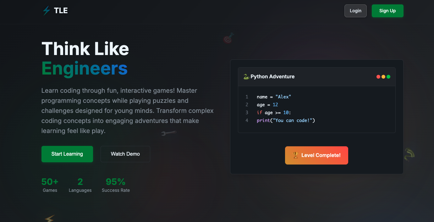 Think Like Engineers (TLE) - Coding Education Platform